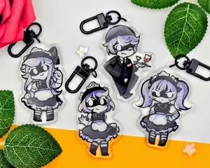 Murder Drones Keychains - Manor Outfits, Cute Keyring Accessory, Fun Charm For Backpack Or Purse | High Quality and Customer Favorite Items
