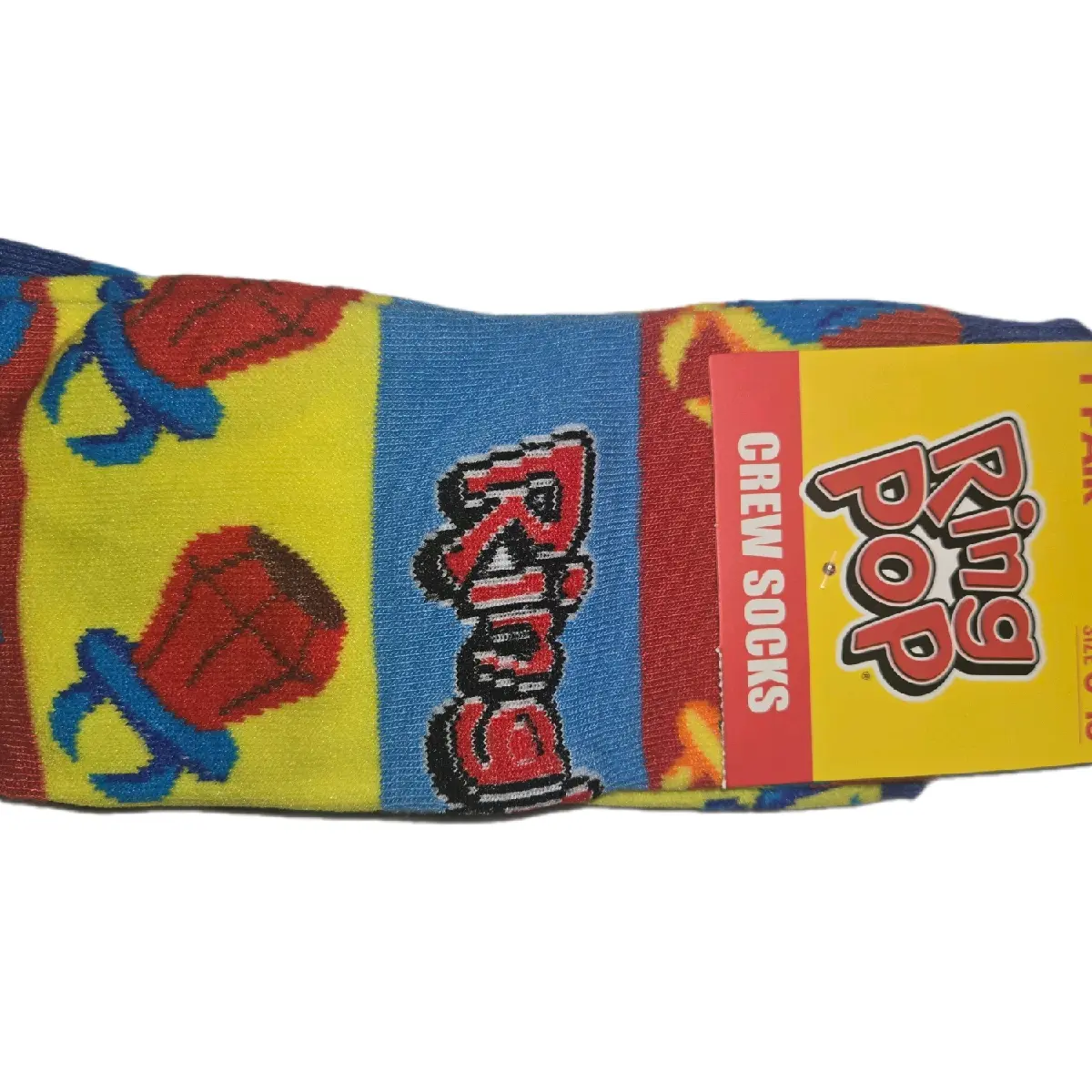Multicolor Crew Socks Ring Pop Candy for Women's Comfort - Womenswear