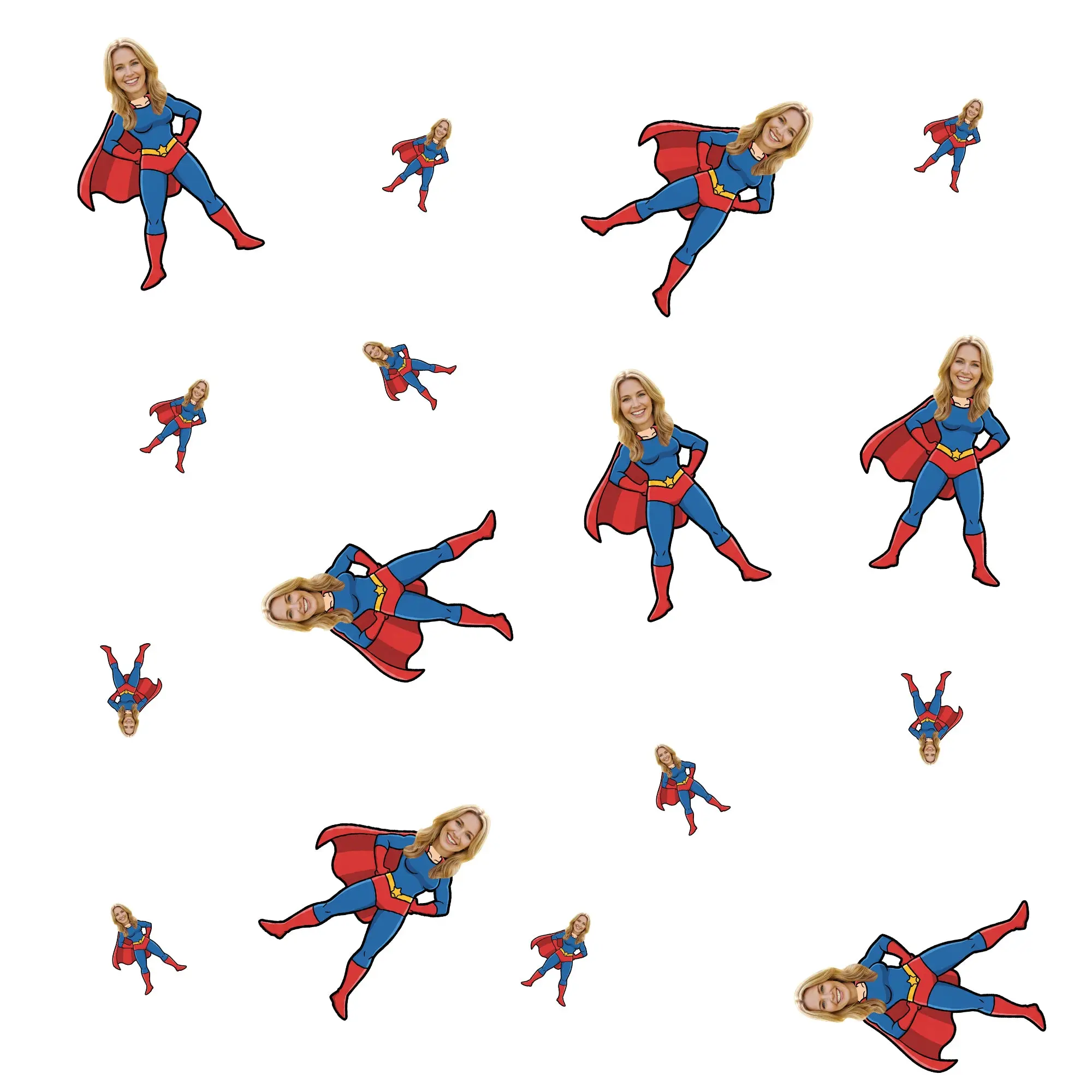 Personalized Cape Super Mom Confetti – Custom Father's Day Table Décor with Your Photo