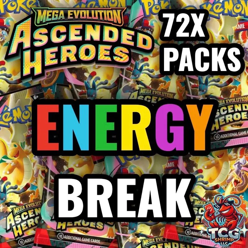 TCG SHRIMP (ENERGY BREAK) 72x Pack Break ASCENDED HEROES