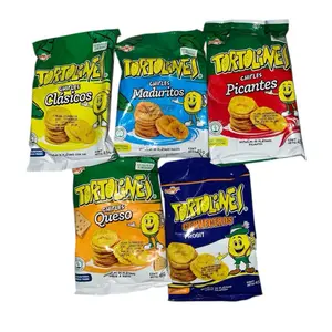 Tortolines Plantain Chips 45g Chifles Ecuador Snack Variety Flavors - Clásico, Picantes, Queso, Maduritos, Cerveceros