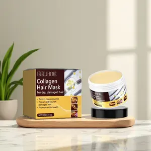 Collagen Hair Mask for Dry Frizzy Hair, Hydrating, Nourishing and Smooth, Moisturizing, Refreshing and Voluminous, Suitable for All Hair Types