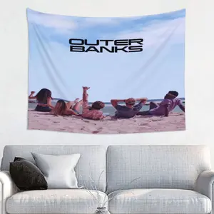Outer Banks JJ Maybank Tapestry Art Prints Wall Painting Artworks Tapestries Hanging Picture Gift University Dormitory Bedroom Living Room Party Kitchen Home Decoration