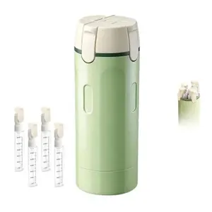 4-in-1 Travel Dispenser Bottle, Leak-Proof Refillable Silicone Squeeze Container with Lock, Compact Lightweight Toiletry Organizer, Easy to Carry, Ideal for Travelers, Women's Graduation Party Gift