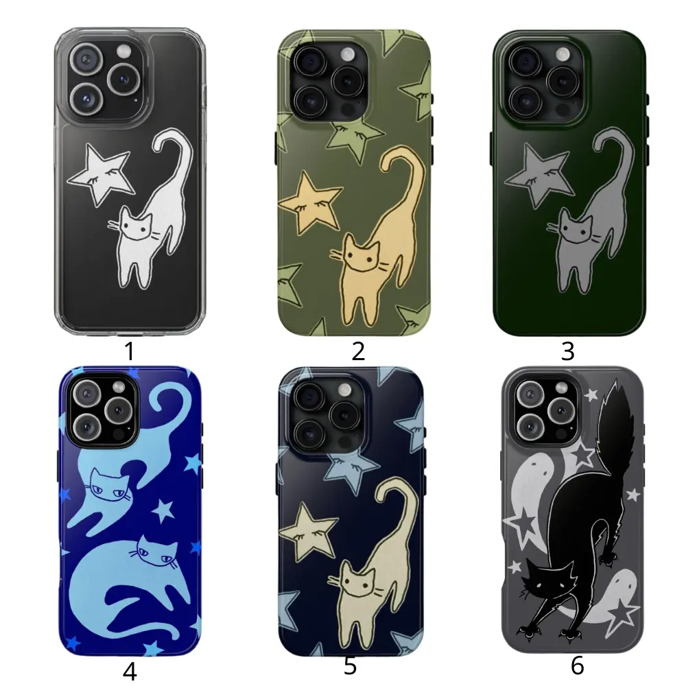 Hand-Drawn Cat and Star Protective Smartphone Casing - Cute, Grunge, Whimsical Cell Phone Accessory with Durable, Shockproof Protection for iPhone 11-17 & More Handheld Devices (Check Available Sizes) - TikTok Shop Hand-Drawn Cat and Star Protective Smartphone Casing - Cute, Grunge, Whimsical Cell Phone Accessory with Durable, Shockproof Protection for iPhone 11-17 & More Handheld Devices (Check Available Sizes) - TikTok Shop