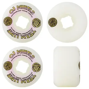OJ Skateboard Wheels 53mm Original Hardline Team 99A White/Purple/Yellow