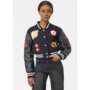 Shogun | Womens Crop Varsity Jacket