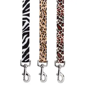 Casual Canine  4 ft. x 0.62 in. Animal Print Lead Cheetah