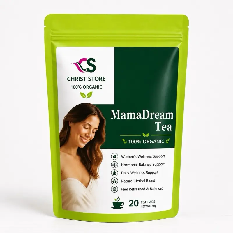 MamaDream Tea for Menstrual Health 100% Organic Regular Cycles Mood Balance 20 Bags