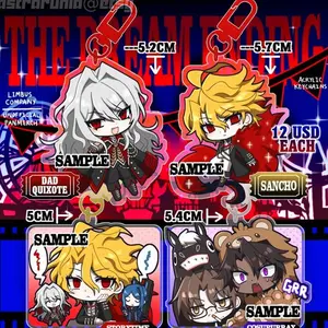 4 Ops (NOT COMBO 4) Limbus Company Canto 7 Acrylic Keychain | Don Sancho Heathcliff Gregor Fan Merch