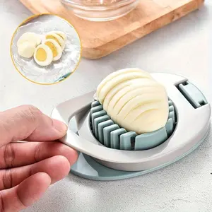 SHAON Stainless Steel Wire Egg Slicer - Perfect for Cooked Eggs, Fruit Decorations & Aluminum Cutting - Durable Plastic Handle, Kitchen Essential, Modern Kitchen Tool, Egg Slicer