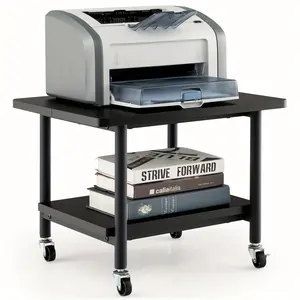 New 2 tier Rolling Desk Printer Cart Machine Stand Storage Rack 3D printing equipment
