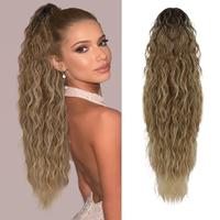 T4/12/613# Ombre Brown&Blonde Claw Clip Ponytail