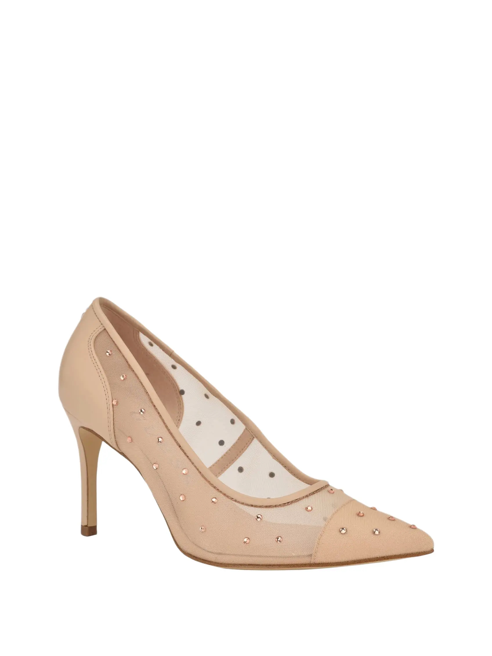 GUESS Female Rhinestone Mesh Pumps