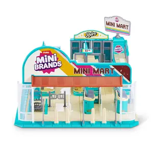 Mini Brands Retro Mini Mart with 5 Minis, Amazon Exclusive Playset, by ZURU – Real Miniature Collectible Store for Kids, Role Play, and Display