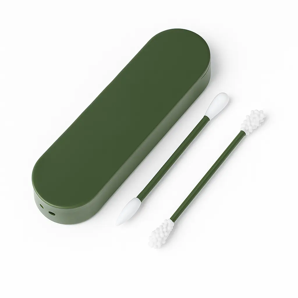 Reusable Silicone Cotton Swab -2 Pack