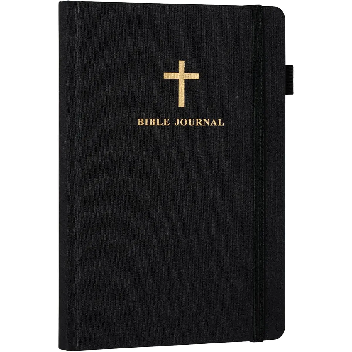 Men's Modern Christian Compact Easy-to-Carry Notebook Journal - 4-Month Bible Verse Mapping Tool, Non-Customized Office Stationery (5.6x8.5in Black) with Notes Space, Manufacturer Warranty, Christian Gifts