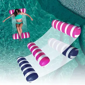 2-Pack Swimming Pool Float Hammock, Multi-Purpose Inflatable Hammock Pool Hammock (Saddle, Lounge Chair, Hammock, Drifter), Water Hammock Lounge