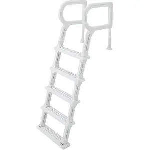 Swimming Pool Ladder, 5-Step Double Handrails Stair | Non-Slip Heavy Duty Steps, 400 lbs Weight Capacity for 48-54 in Inground & Above-Ground Pools, Sturdy PE Construction for Indoor & Outdoor Use