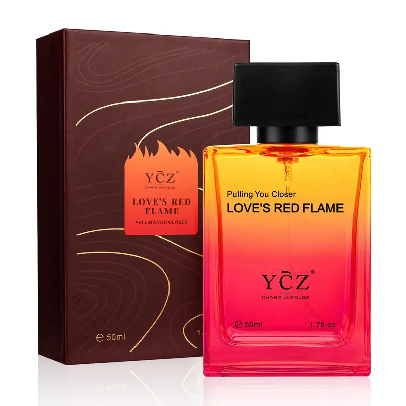YCZ Love's Red Flame EDP 50ml Spicy Woody Scent with Lemon