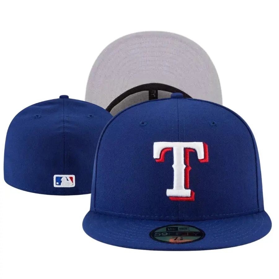 New Era Texas Rangers Royal Game Collection 59FIFTY Fitted T Logo Gorras Baseball Hat, Adjustable Trucker Design for Men Women, Premium Streetwear Accessory, Classic USA Sports Fashion, Viral TikTok Favorite