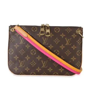 Pre-owned Louis Vuitton canvas Shoulder Bags NY155386 Hot Pink Monogram Lorette