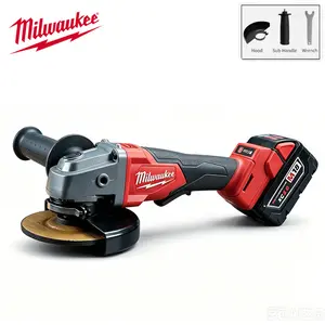 Milwaukee AG10‑125 125mm Angle Grinder – Cutting/Grinding Metal & Stone, Electric Power Tool, 9500rpm with M10 & M14 Spindle Thread