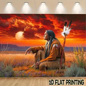 2D Flat Banners 1pc Vivid national themes  Theme designfor parties, events and home decor, perfect for living rooms