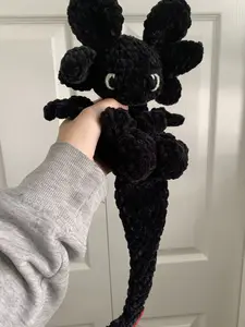handmade crochet dragon plush snugglers