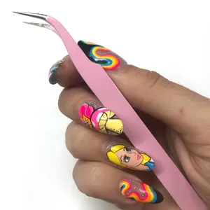 BABY PiNK TWEEZER – Super Precision for Nail Stickers, Decals & Charms