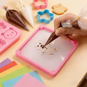 Cookie Stencil Frame Holder 2set Baking Decorating Tool for Cookie Kitchen Accessories