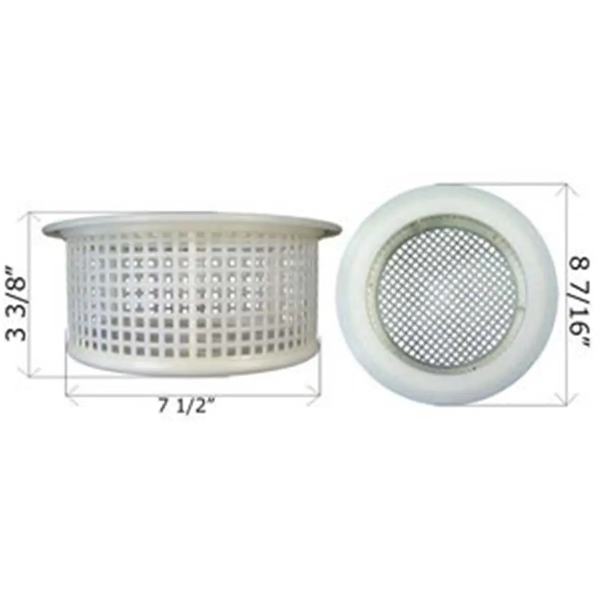 212 MAIN Durable Replacement Skimmer Basket for Above Ground and In-Ground Pools, High-Quality Pool Supplies and Leisure Products, Above Ground Pool