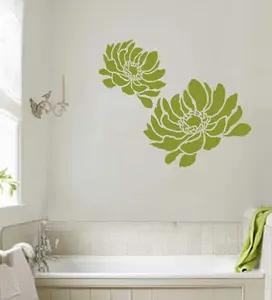 Anemone Grande Flower Stencil Small Size