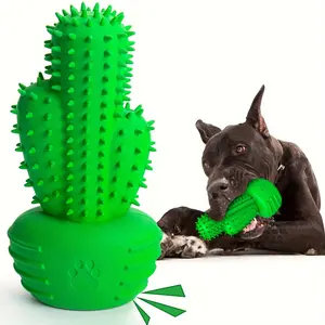 Pet Dog Chew Toy, Rubber Teething and Dental Toy, Pet Supplies, Dog Toothbrush Cactus