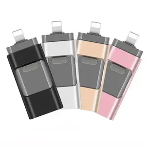 4-in-1 OTG Flash Drive for iPhone & iPad & Android & Type-C & PC, Ultra-Fast USB 3.0 Memory Stick Photo Stick Pen Drive Thumb Drive 64GB 128GB 256GB 512GB 1TB  Great Gift Idea