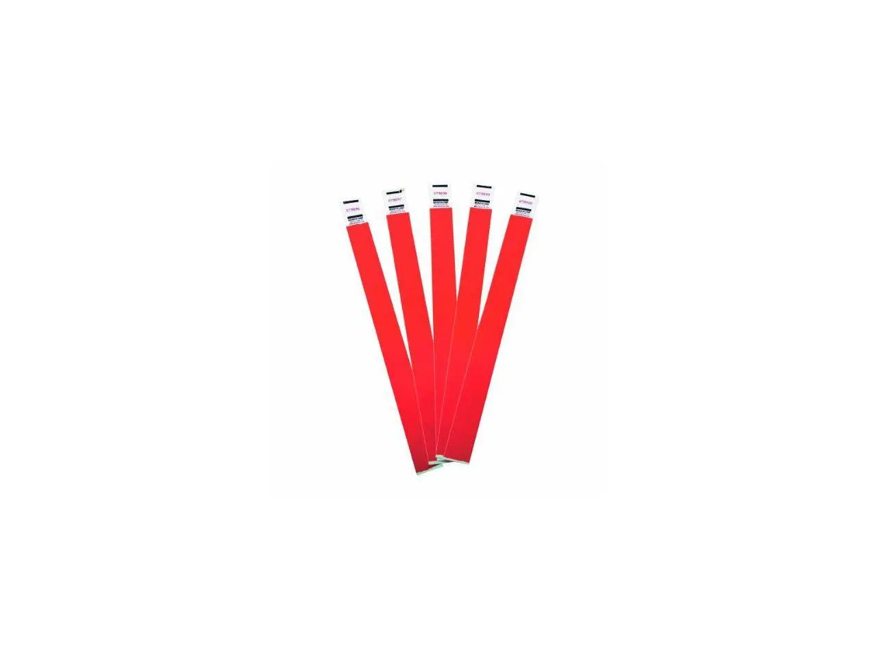 Crowd Management Wristbands, Sequentially Numbered, Red, 100/Pack