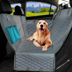 Dog Car Seat Cover Waterproof Pet Travel Carrier Hammock Car Rear Back Seat Protector Mat Mesh Window Safety Carrier For Dogs