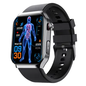 Fashionable 2.1-inch high-definition large screen F700 smartwatch ECG micro physical examination heart rate, blood pressure, electrocardiogram science sleep pressure, blood glucose, blood oxygen monitoring SOS fall assistance health exercise watch
