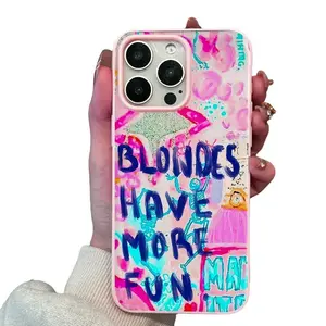 Letter Pattern Phone Case for iPhone, Fashionable Protective Phone Protector Cover, Phone Accessories Compatible with iPhone 11 12 13 14 15 16 Pro Max/Pro/Plus, Customized, More, Casing