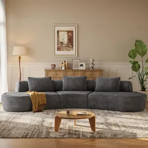 ONBRILL Cloud Sectional Couch Modern Modular Sofa with Deep Seat Upholstered Chenille Boneless for Living Room No Assembly Required Durable Sturdy Construction