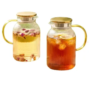 LOVEWE 2 Pack Beverage Pitcher Set – Refrigerator Water Pitchers with Lid for Fresh Drinks & Everyday Storage