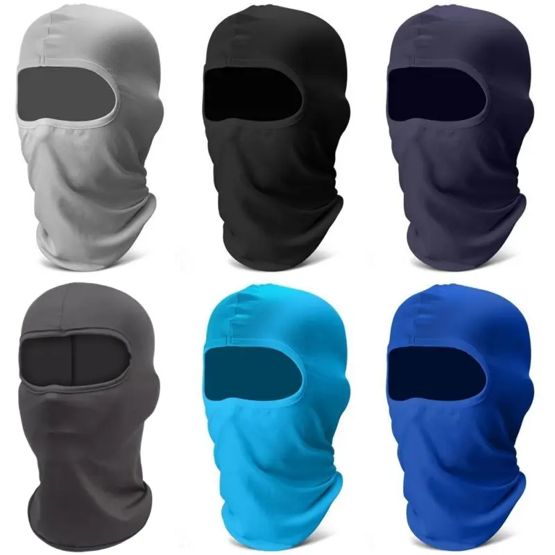 6-Pack Ice Silk Balaclava Ski Mask - Windproof Sun-Protective Head Shield, Cycle Cap, Motorcycle Neck Gaiter (Party Masks & Accessories), Motorcycle Gear, One Size
