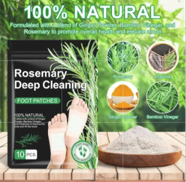 20PCS Rosemary Ginger Foot Care Pads, Herbal Scented Disposable Foot Sole Patches, Soft Comfortable Pads for Daily Nighttime Foot Care