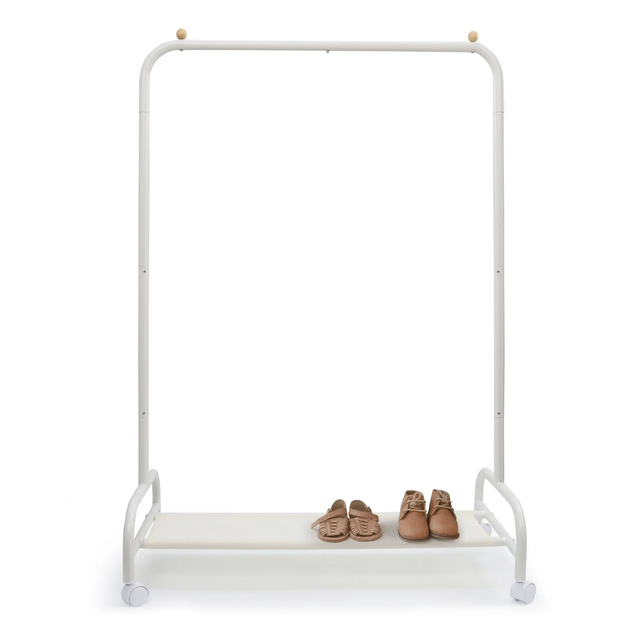 Mobile Clothing Stand, Compact Garment Rack Featuring a Lower Shelf for Storage, Ideal for Hanging Coats And Dance Costumes, Wardrobe Organizer