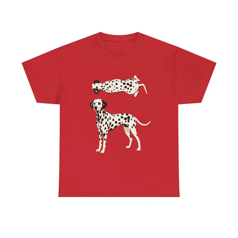Dalmatian Illustration TShirt  Two Dalmatians on