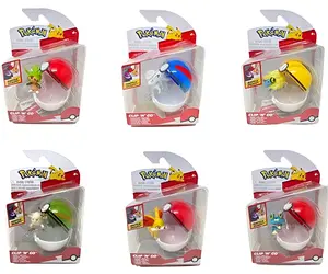 Pokemon Clip N Go: 2-Inch Battle Figure & Poke Ball Fight Play