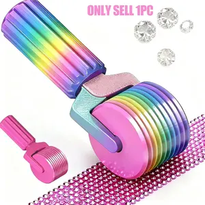 2026 Upgraded Diamond Painting Roller Tool, Detachable 10-Ridge 3D Printed Craft Roller, Diamond Art Straightener for Canvas Flattening & Smooth Pressing, 5D Rhinestone Embroidery Accessories, Essential DIY Craft Supplies for Adults