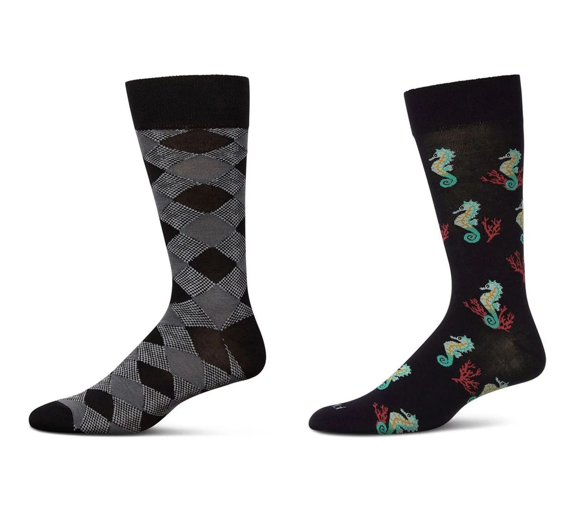 MeMoi Set of 2 Men's Novelty Patterned Socks