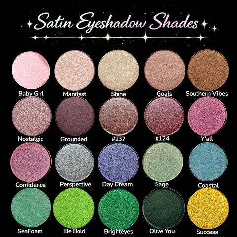 Mateo Beauty 26mm Magnetic Metallic Eyeshadow Refill Pan - High Pigment Satin Formula with Silica & Bis-diglyceryl Polyacyladipate 2, Vegan, Cruelty Free, Matte Shimmer, Brightening, Assorted Color, Blendable, Radiant Glow, Every Look, 12-Month Shelf Life