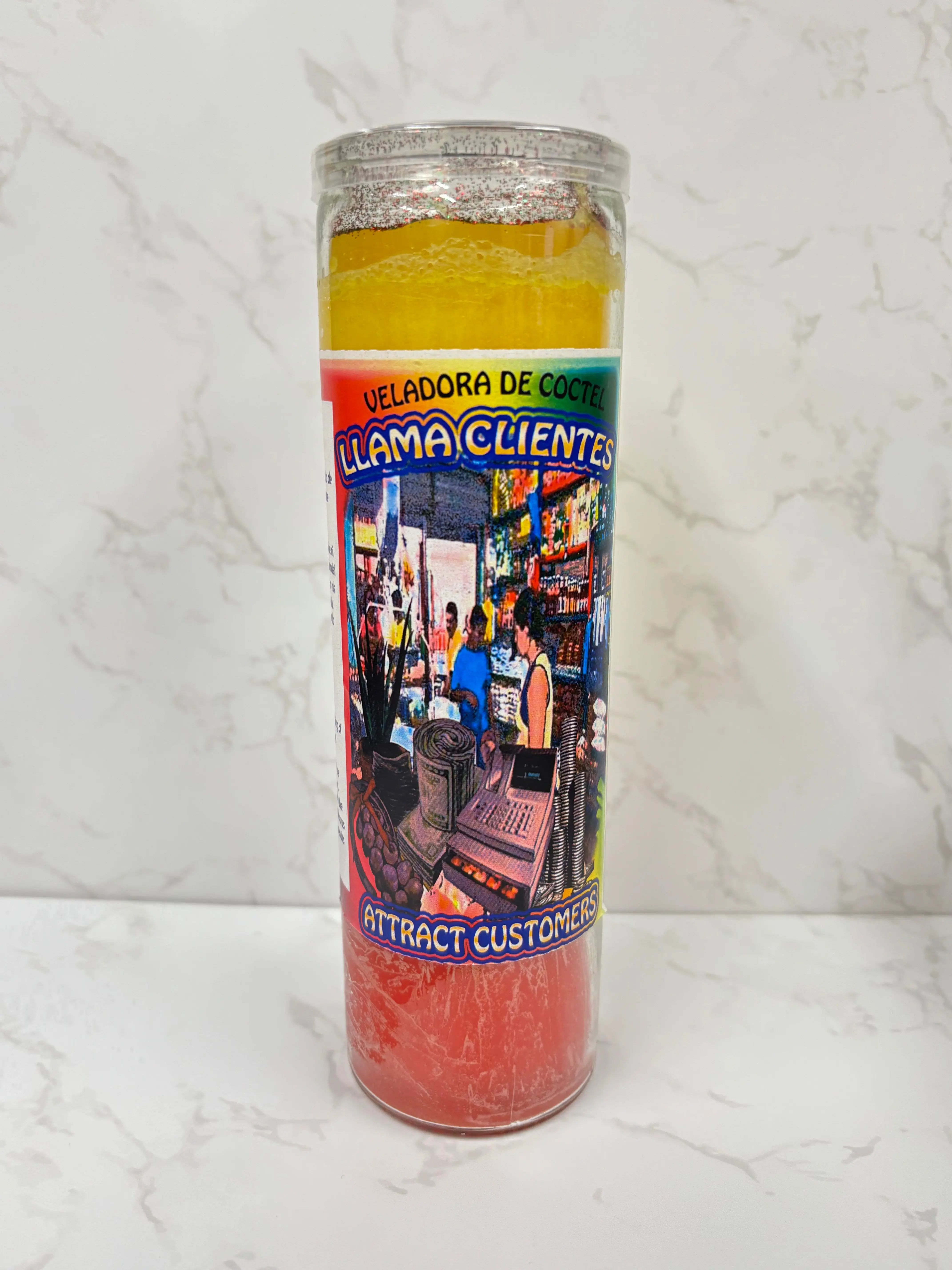 Llama Clientes 3-Color Cocktail Candle – Attract Customers